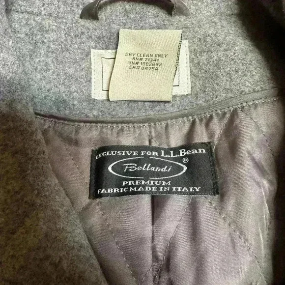 L.L. Bean | Women’s Grey Classic Lambswool Peacoat Jacket  Size 2X - Picture 9 of 14